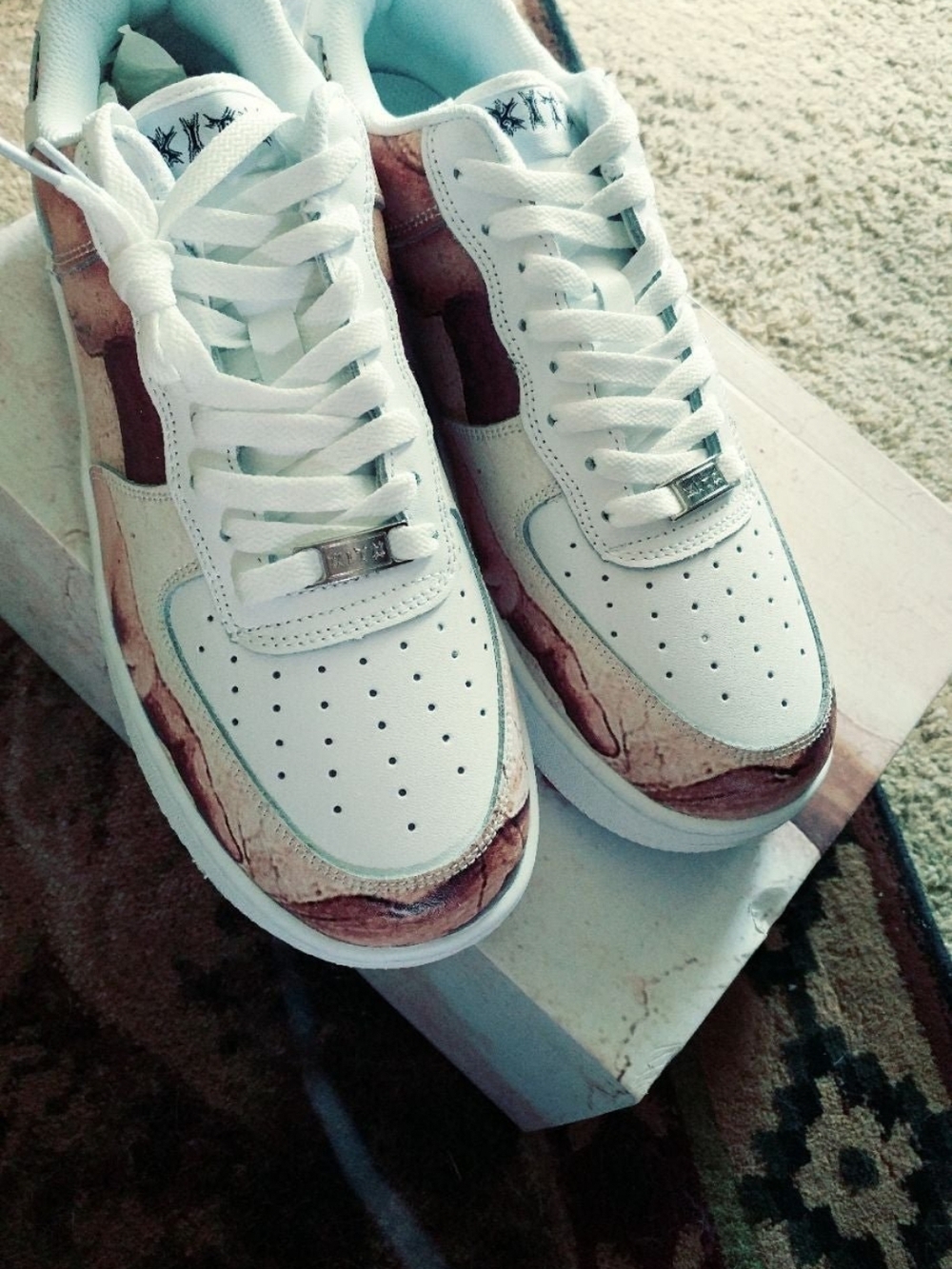Force of Creation Low White Leather Sneakers - Picture 7 of 12